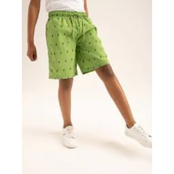Boys Parrot Green Shorts