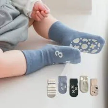 Modern Designer Boys Grey Socks