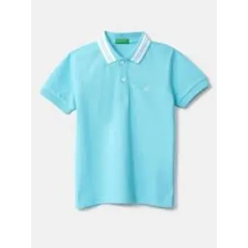 Boys Sky Blue Polo T-Shirts