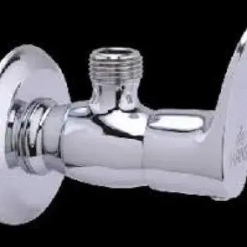 Chrome Polished, Brass Angle Cock