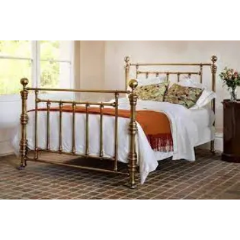 Polished Brass Bed