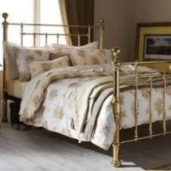Polished Brass Bed