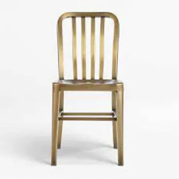 Polished Brass Chair