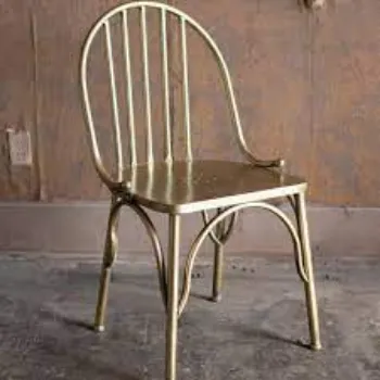 Polished Brass Chair