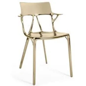 Polished Brass Chair