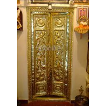Krystal Brass Door