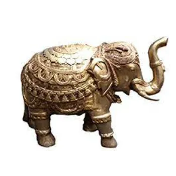  Brass Golden Elephant Statue