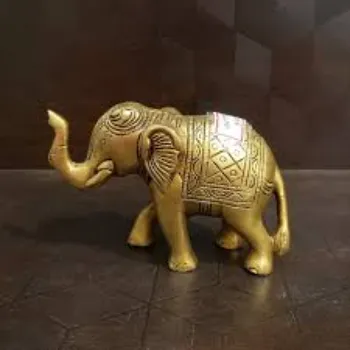  BHARAT HAAT Kalarambh Brass Elephant 