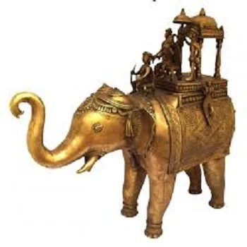 Tikamgarh Brass Elephant Statue