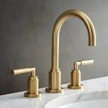 Golden, Brass Faucet