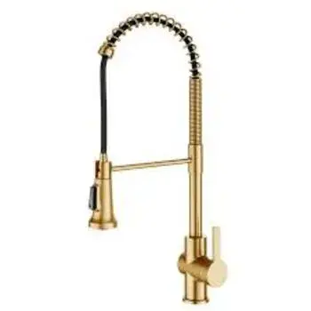 Round, Polished, Brass Faucet