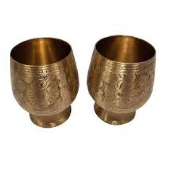 Attractive Design Brass Glass