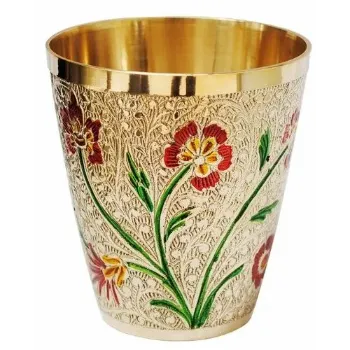 Designer Brass Glass