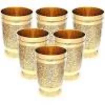 Pooja Craft & Embroidary Brass Glass