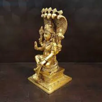  Brass Vishnu God Statue