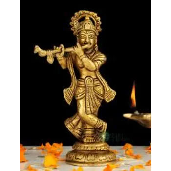 Krishna Brass Statue
