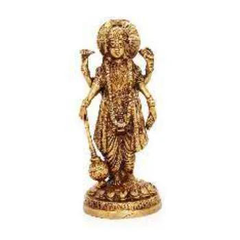  Brass Vishnu God Statue
