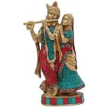  Brass  Radha Krishna Statue