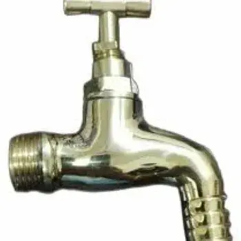 Chrome Polished, Brass Hose Bibcock