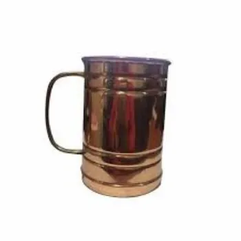 Round Brass Mug