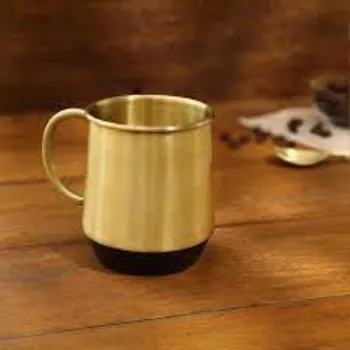 Brass Mug Golden Color