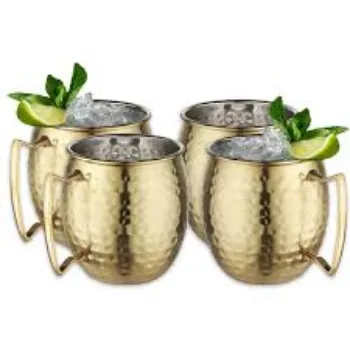 Brass Mug Golden  Color