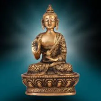  Gautam Buddha Brass Statue