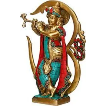  Brass Krishna Statue