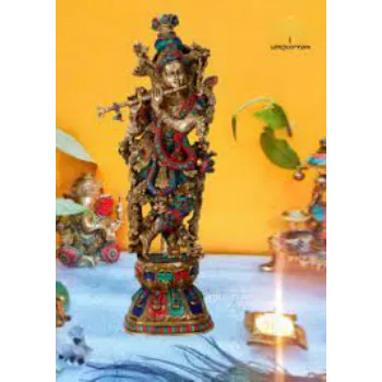  Brass Krishna Statue