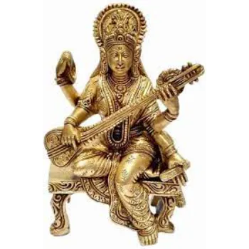 Exotic India Veena-Vadini Devi Saraswati Statue