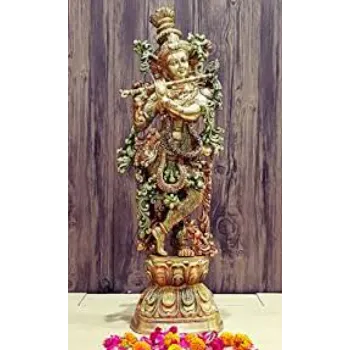  Brass Krishna Statue