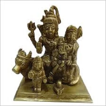 Shiva Parivar Brass Statue