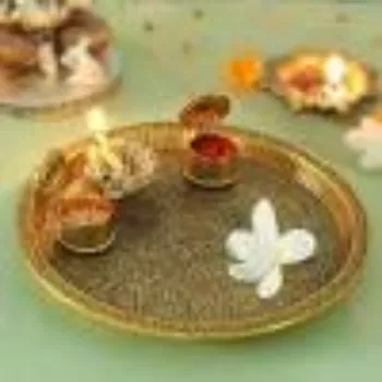 OM CAMPHOR PRODUCTS Brass Thali