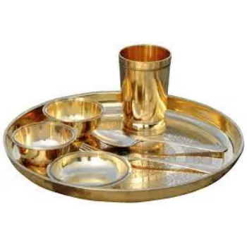 Elegant Brass Thali