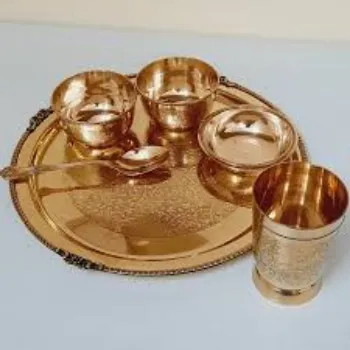 Solid Brass Thali