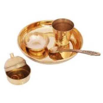 Solid Brass Thali