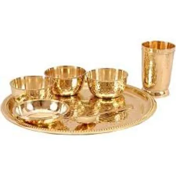 Solid Brass Thali