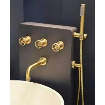 Brass Wall Mixer  Golden Color 
