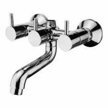Brass Wall Mixer Silver Color 