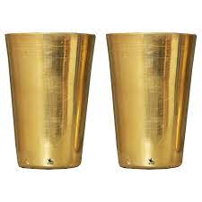 Brass Glass Two Set