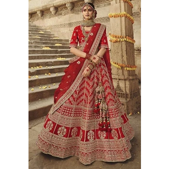 Heavy Weight Fully Embroidery Bridal Lehenga
