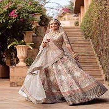 Classy golden Bridal Lehenga