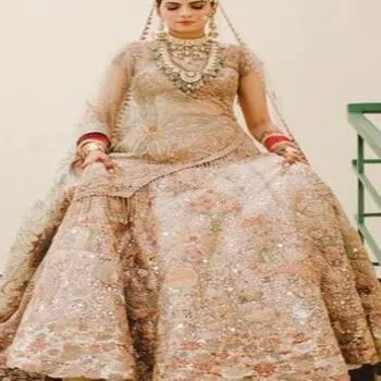 Bridal Lehenga With Cream Color 