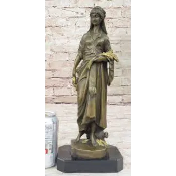  Bronze Greek Goddess Sculpture