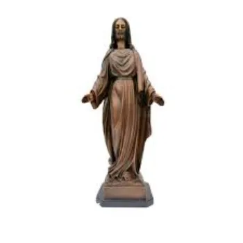  Brass Baron Jesus Garden Statue