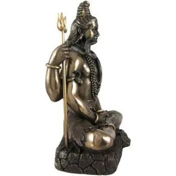 Collectible India 3.4-inch Cold Cast Bronze Lord Shiv Idol as Gifts
