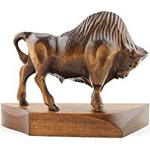 Wood Buffalo Sculpture 