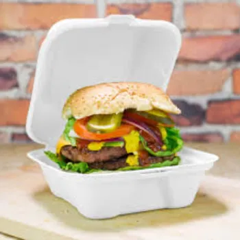 plain white Burger Box