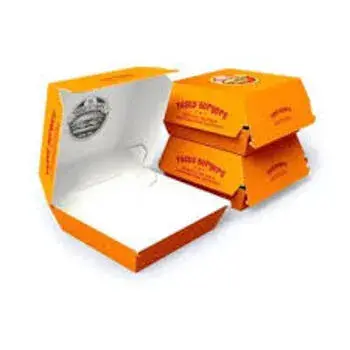Yellow Burger Box