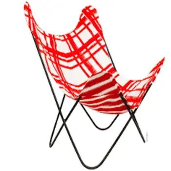 Red & White Butterfly Chair
